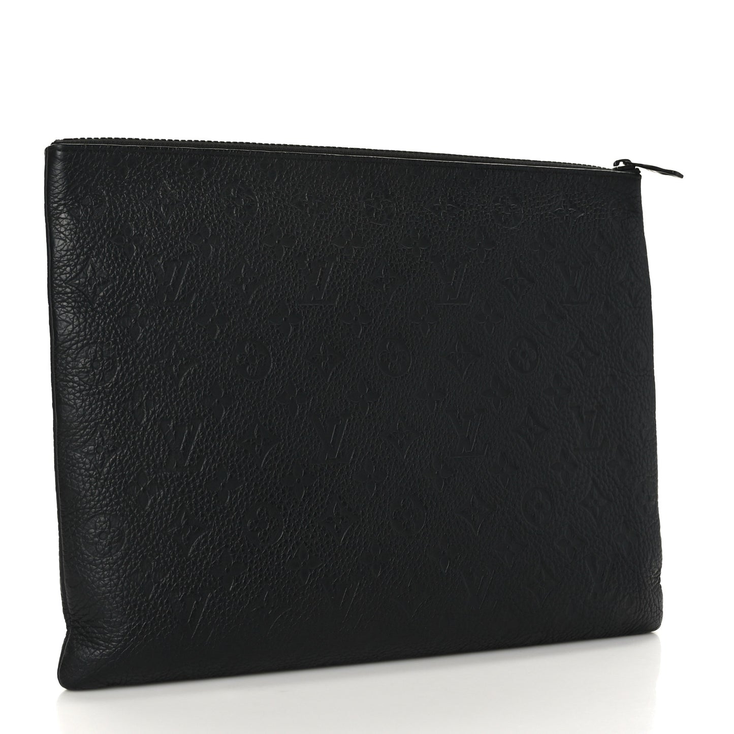 Taurillon Monogram Solar Ray A4 Pouch Black