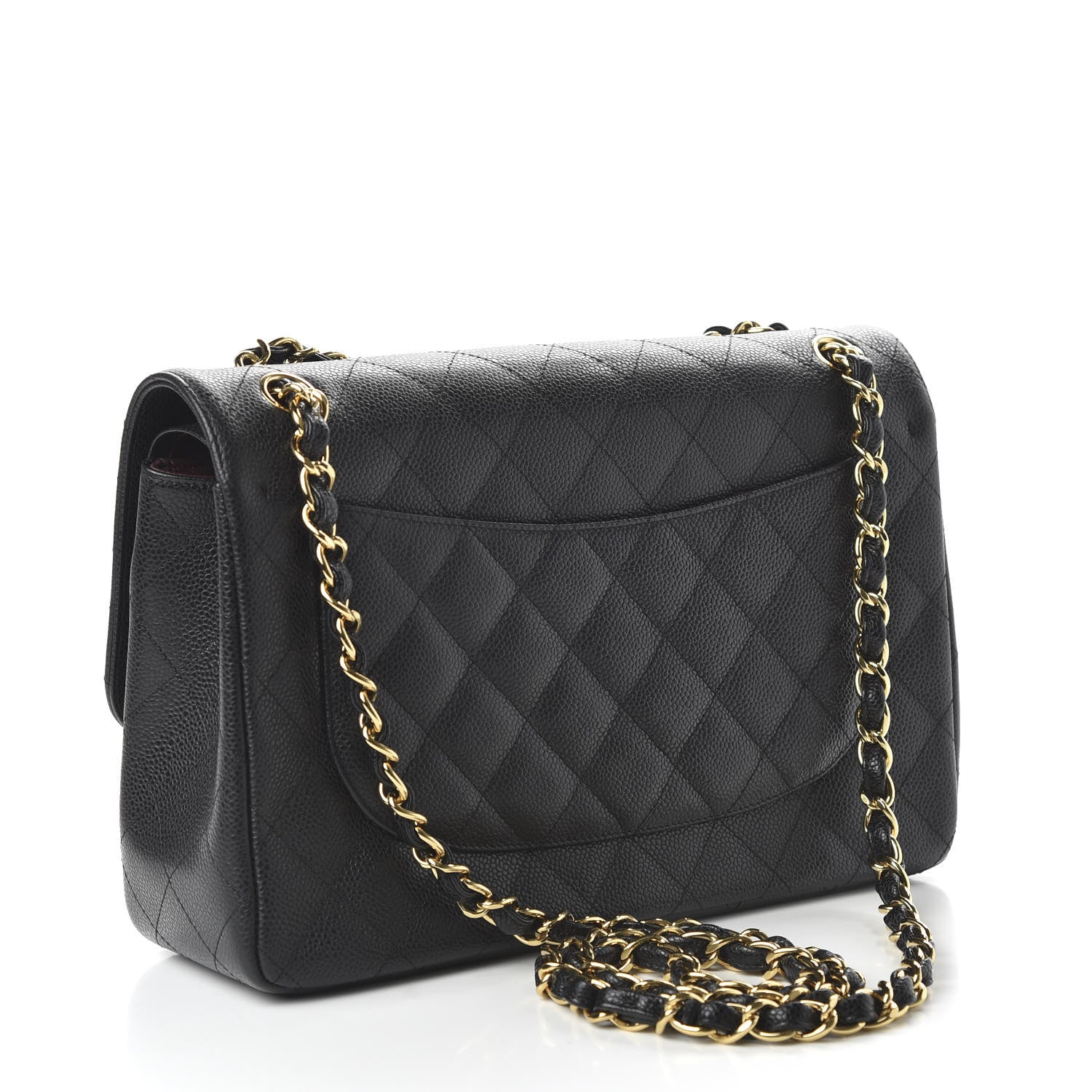 Chanel Caviar Quilted Jumbo Double Flap Black 3 of 11