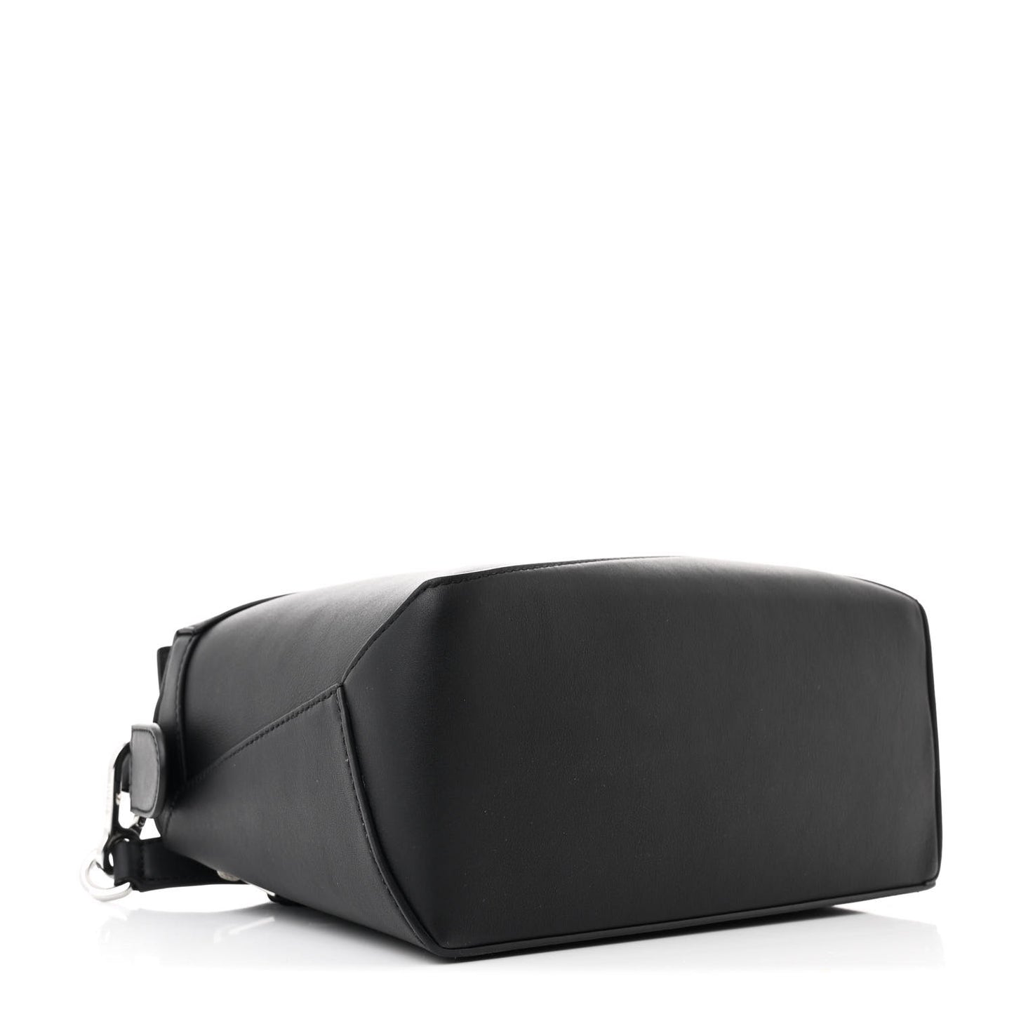 Calfskin Small Puzzle Edge Bag Black