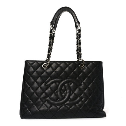 Chanel Caviar Quilted Grand Shopping Tote GST Black 1 of 9