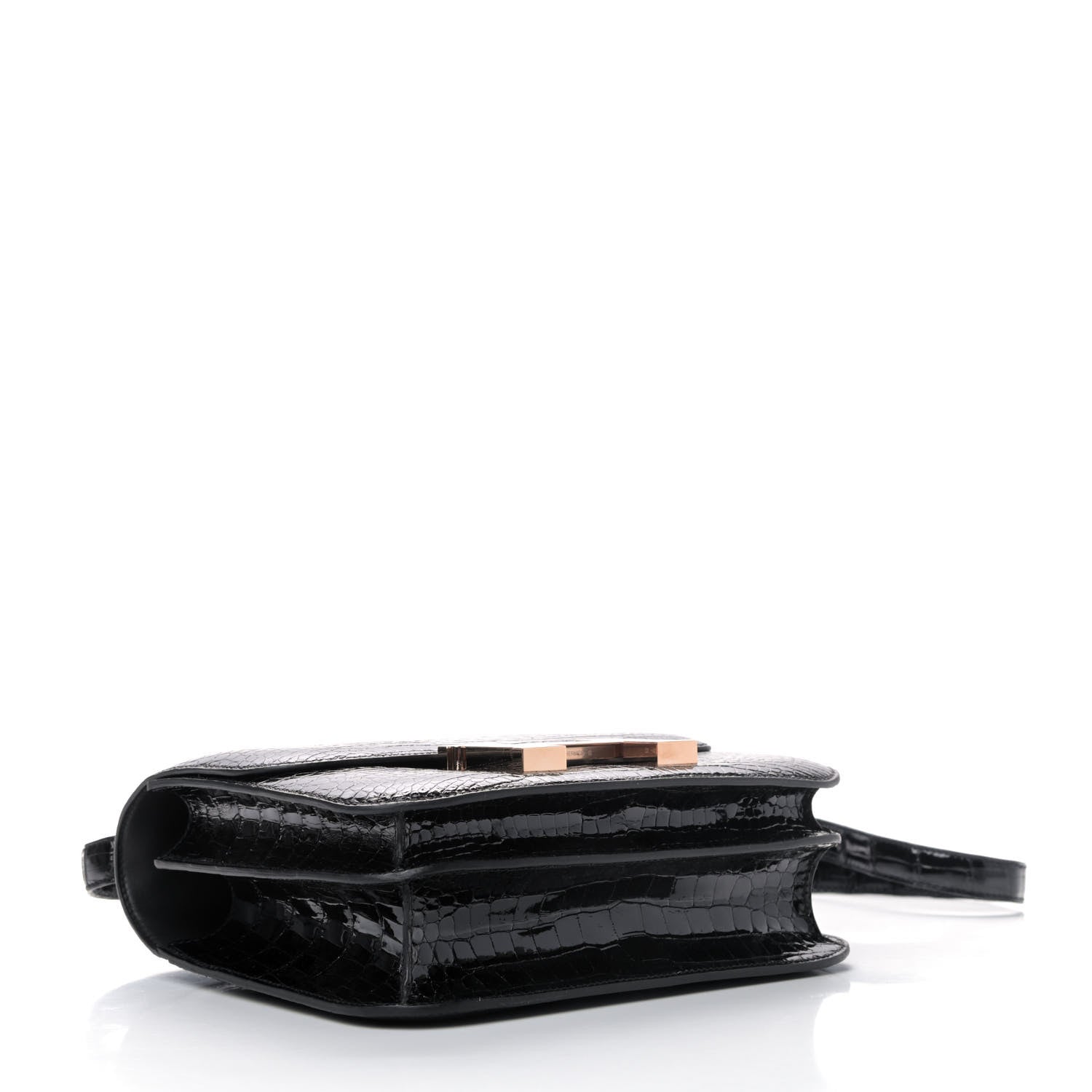 Hermes Shiny Porosus Crocodile Constance 24 Black 3 of 4