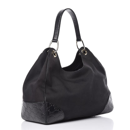 Gucci Canvas Guccissima Hobo Black 3 of 16