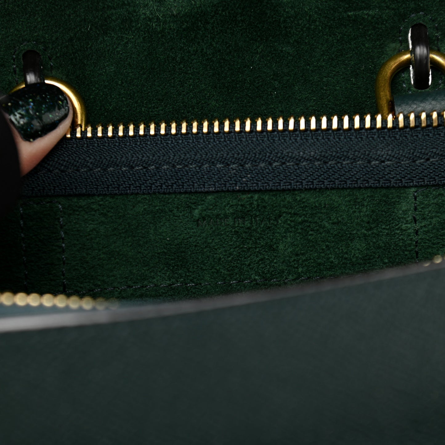 Grained Calfskin Pico Belt Bag Amazone