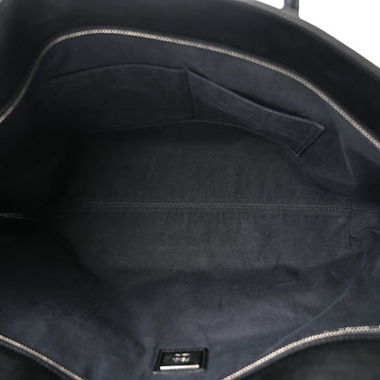 Fendi Vitello Liberty Lucido Metal Monster Eyes Medium Roll Tote Black 5 of 10