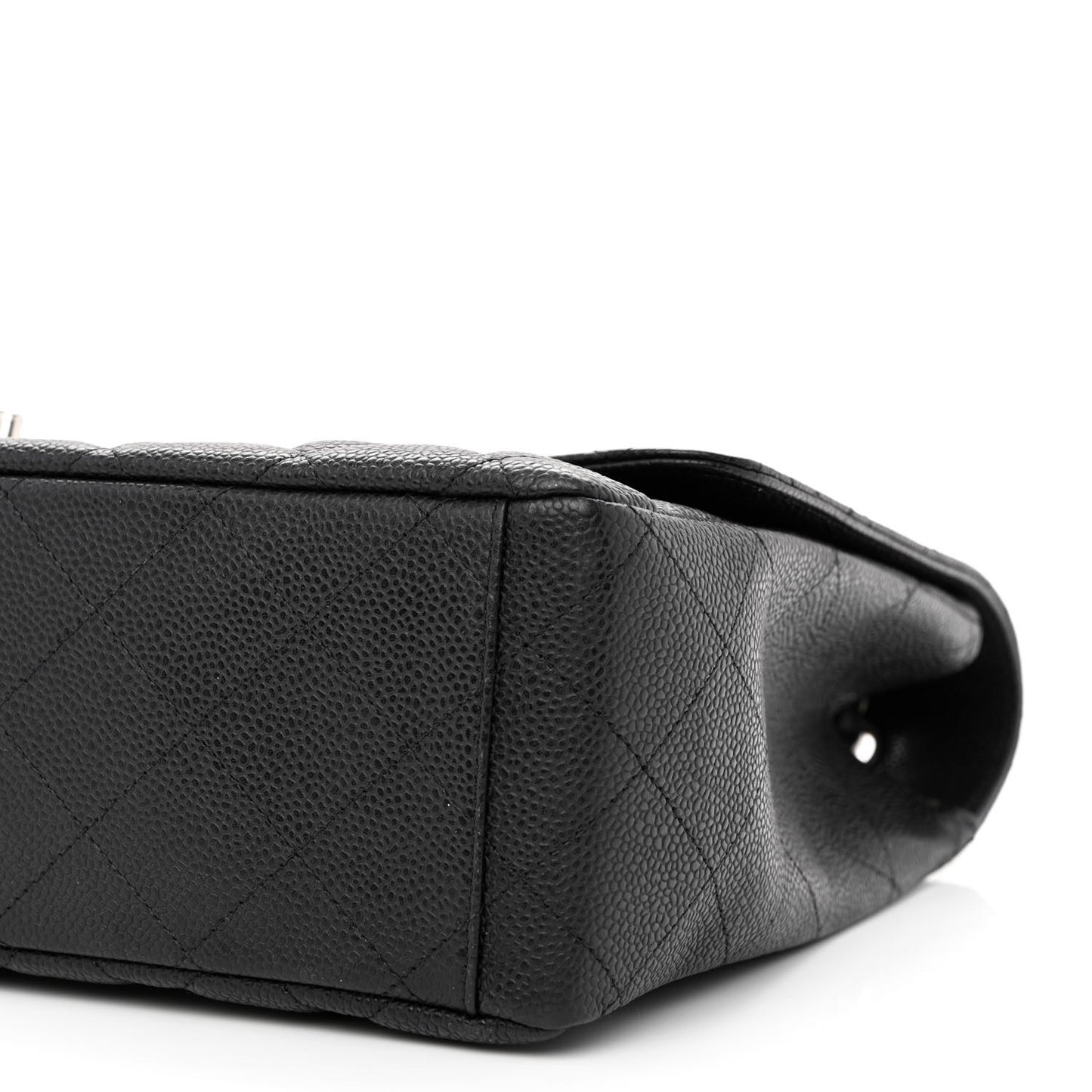 Caviar Quilted Maxi Single Flap Black