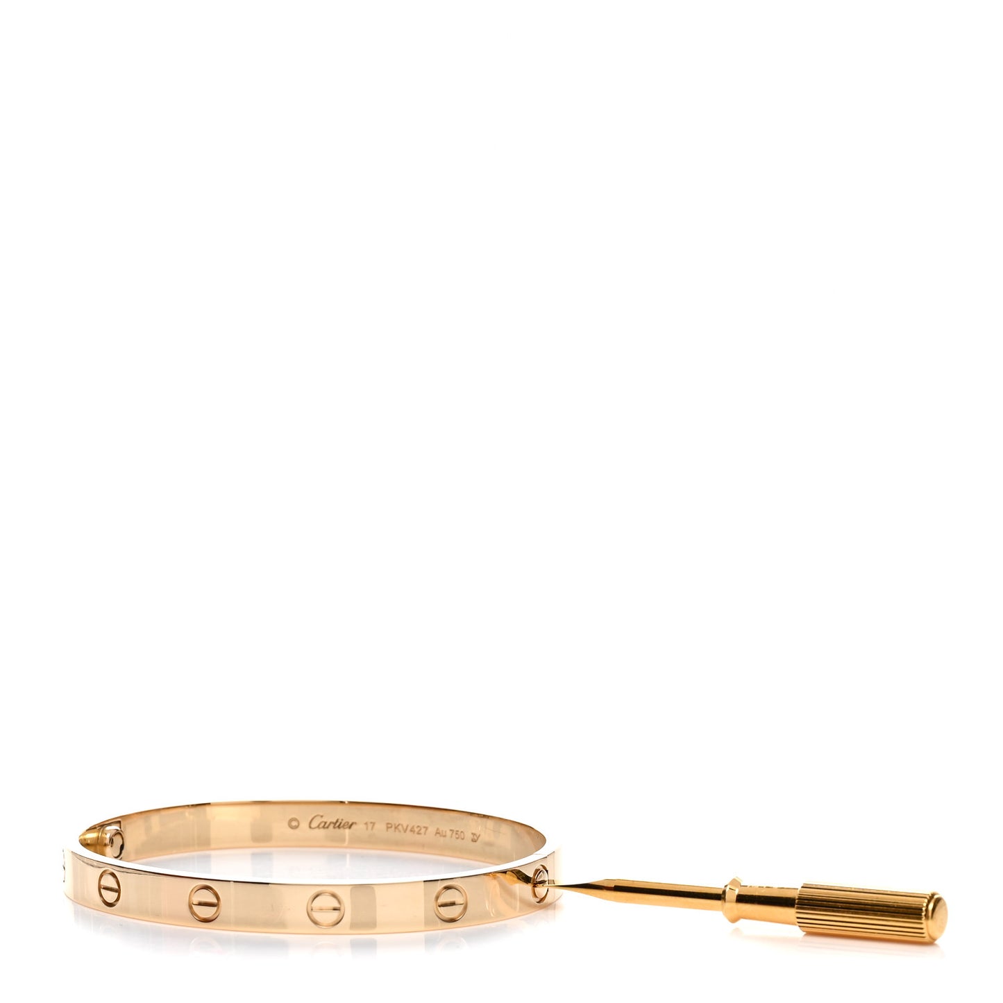 18K Yellow Gold LOVE Bracelet 17