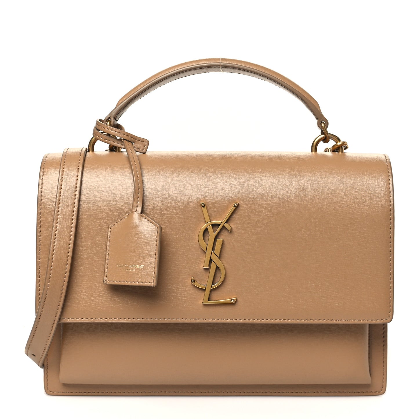 Calfskin Medium Monogram Sunset Natural Tan