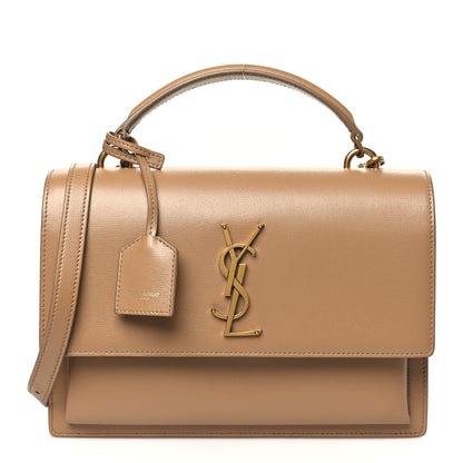 Saint Laurent Calfskin Medium Monogram Sunset Natural Tan 1 of 10