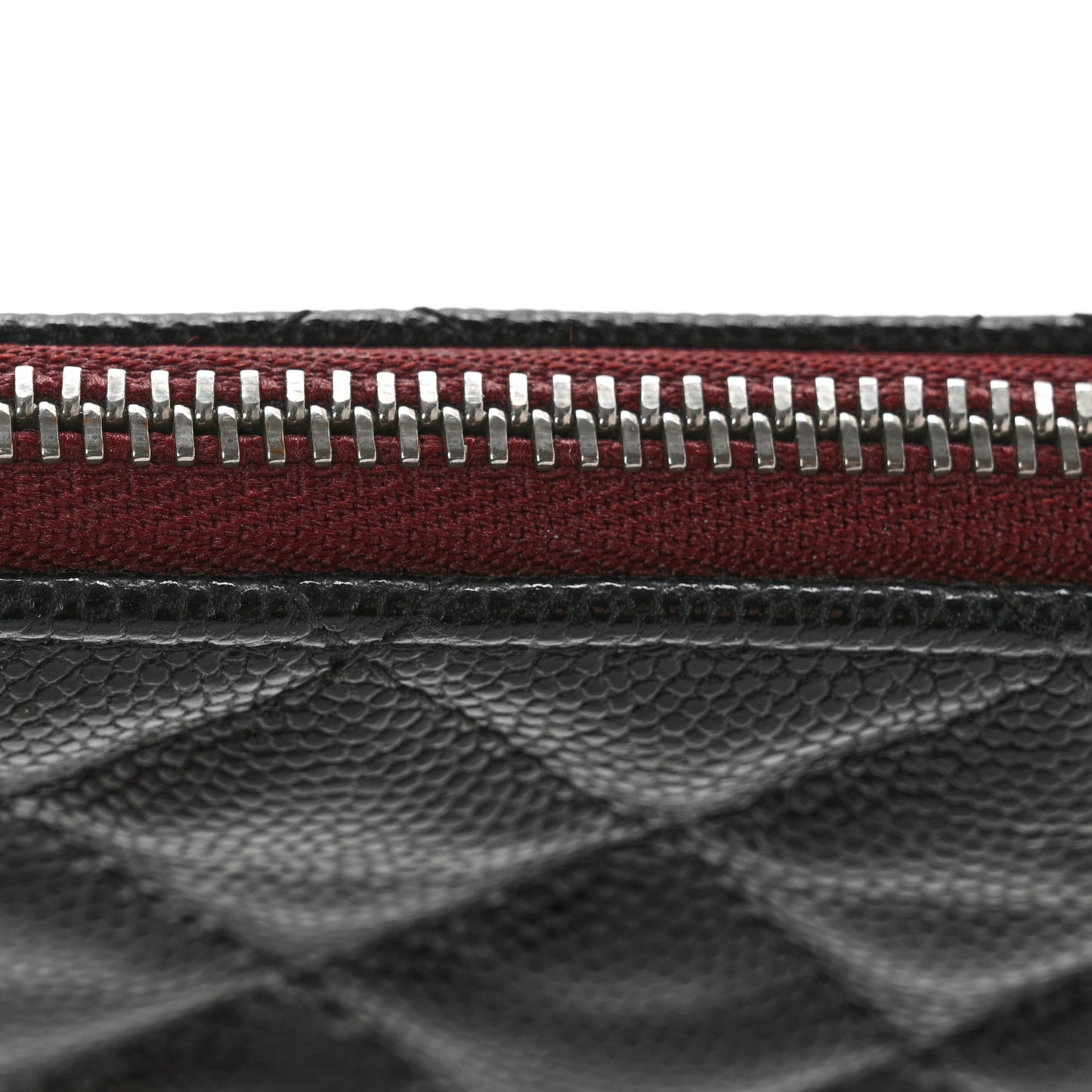 Caviar Quilted Small Cosmetic Case Black