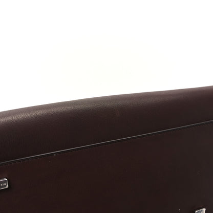 The Row Polished Saddle Calfskin Soft Margaux 17 Dark Brown 10 of 10