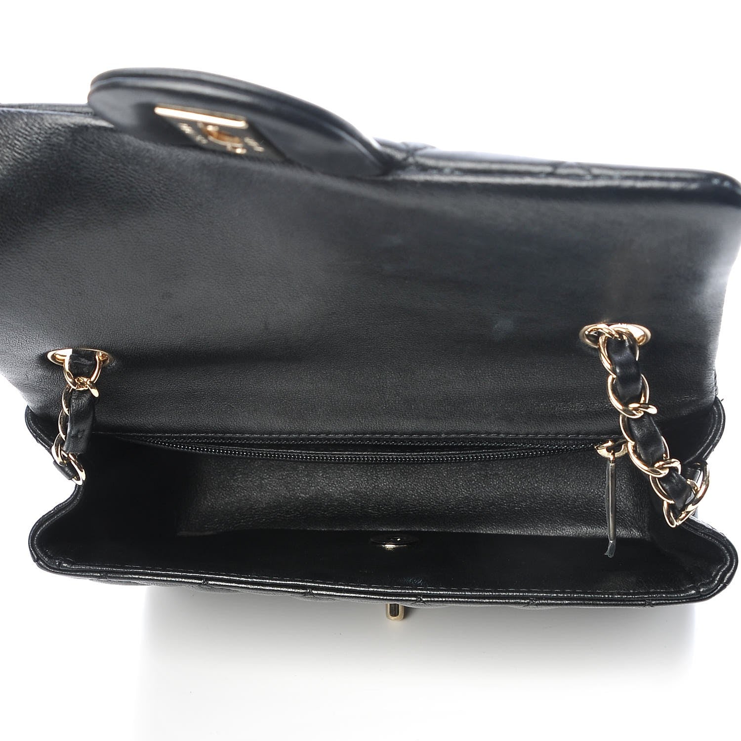 Chanel Lambskin Quilted Mini Rectangular Flap Black 5 of 8