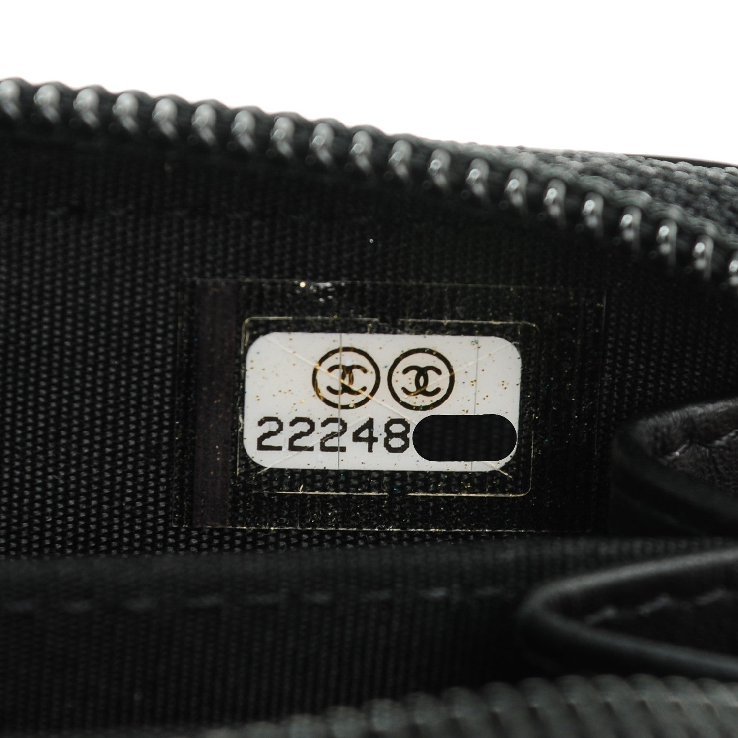 Chanel Patent Quilted Boy Zip Around Coin Purse Wallet Black 7 of 7