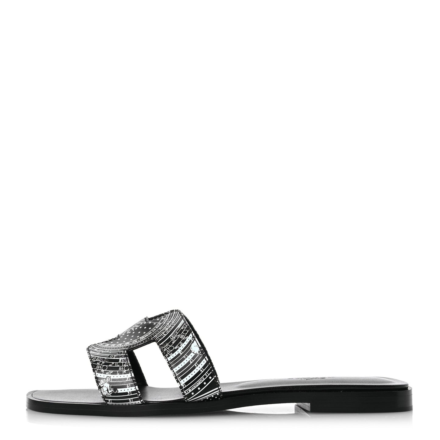 Calfskin Astrologie Bandana Oran Sandals 36.5 Black
