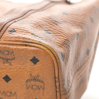 MCM Visetos Shopping Tote Cognac 11 of 21