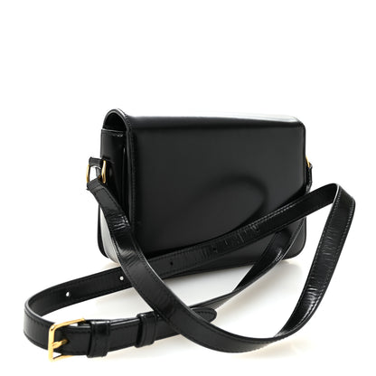 Celine Shiny Calfskin Teen Triomphe Black 3 of 10
