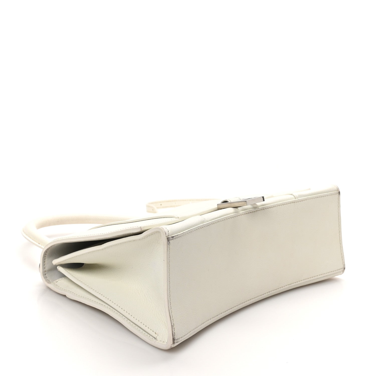 Balenciaga Grained Calfskin Medium Hourglass Top Handle Bag White 4 of 12