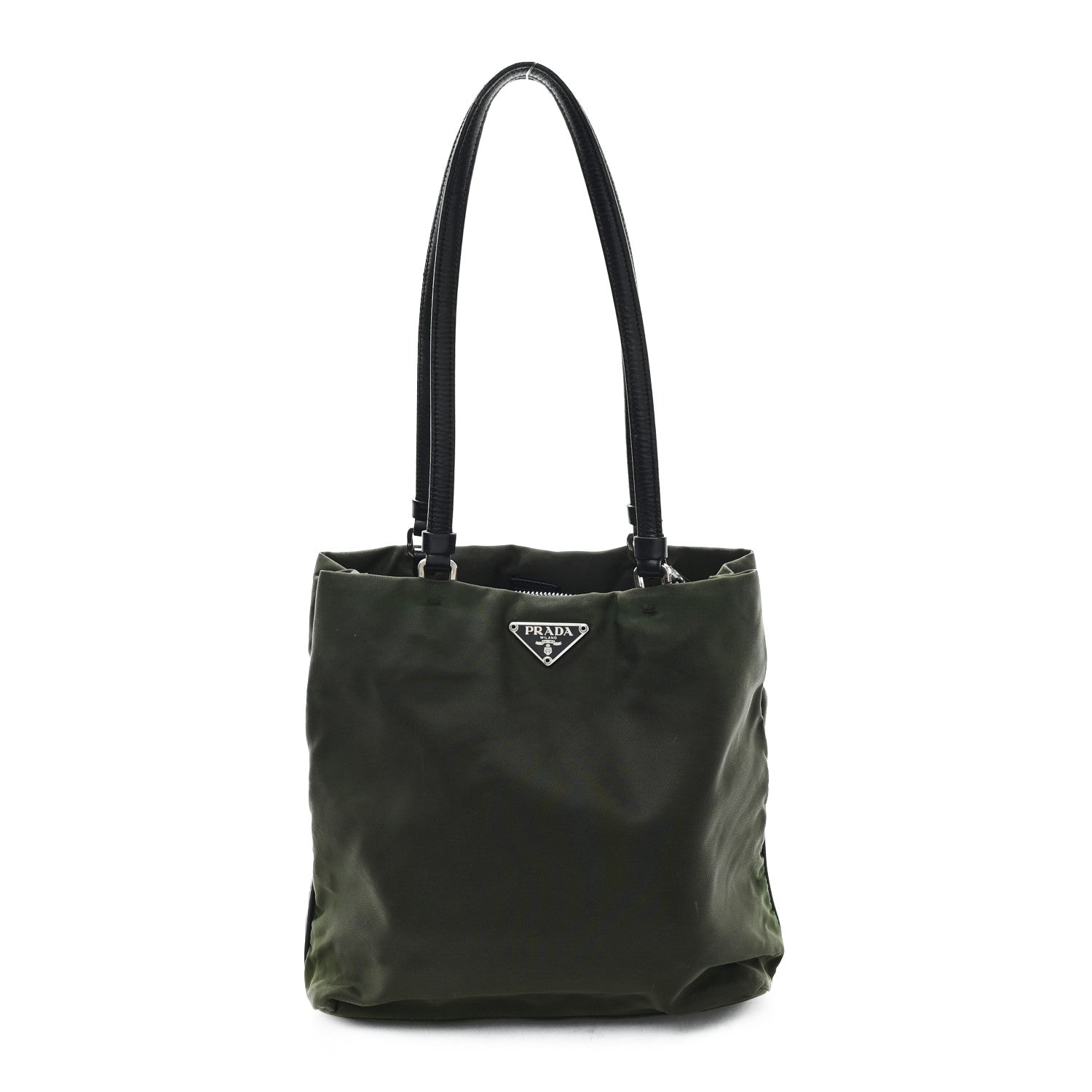 Prada Tessuto Nylon Shopping Tote Green 1 of 9