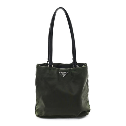 Prada Tessuto Nylon Shopping Tote Green 1 of 9