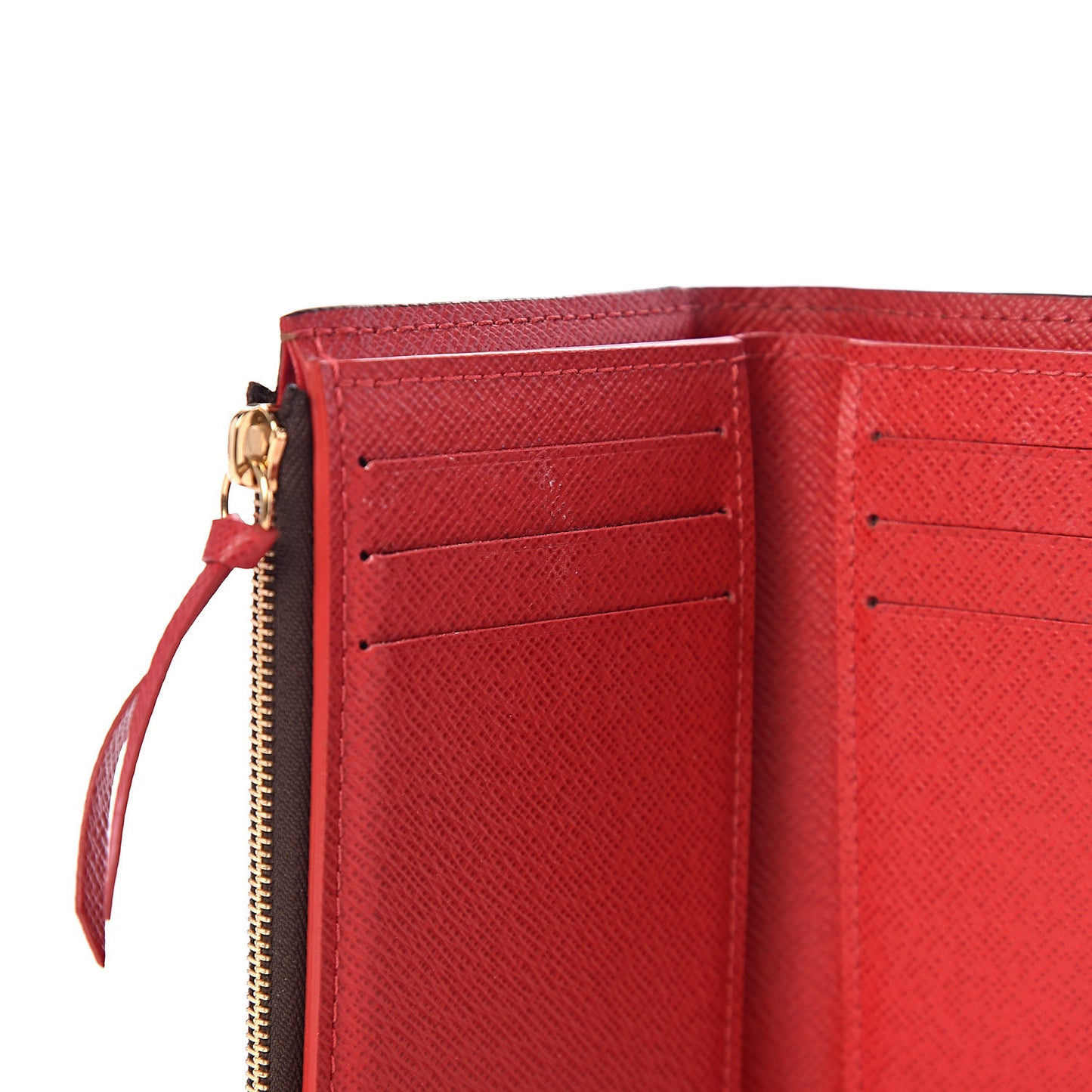 Damier Ebene Victorine Wallet Red