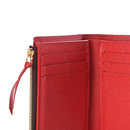 Louis Vuitton Damier Ebene Victorine Wallet Red 7 of 7