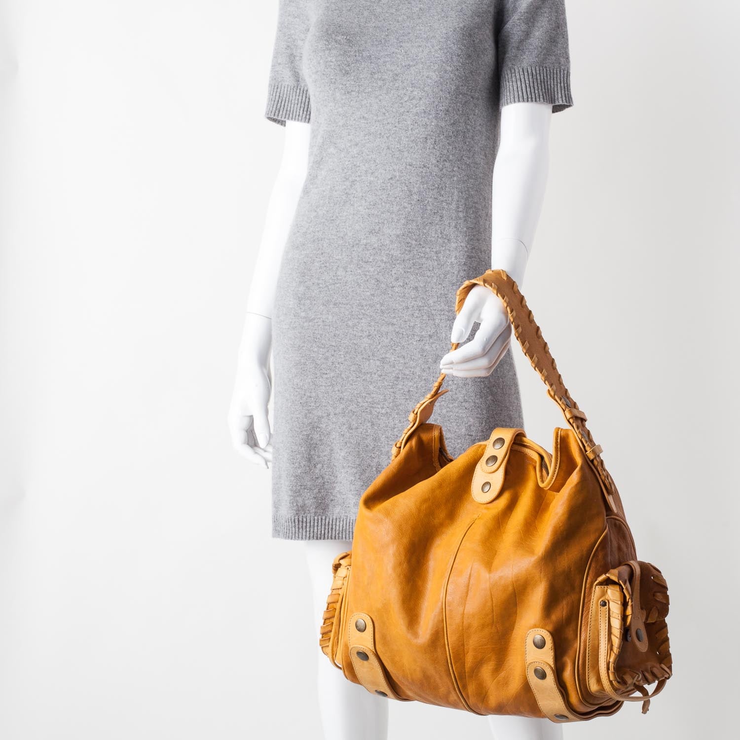 Chloe Calfskin Silverado Hobo Yellow 2 of 9