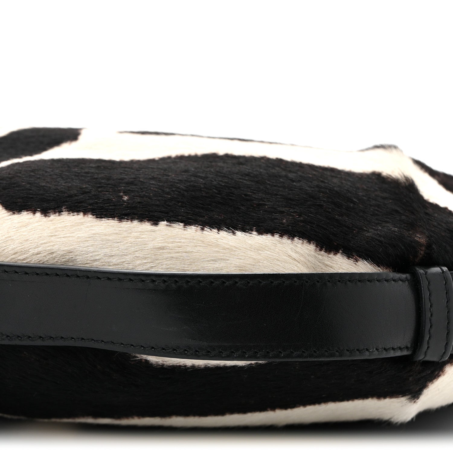 Saint Laurent Pony Hair Zebra Horn Mombasa Hobo Black White 10 of 10