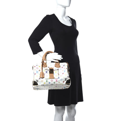 Louis Vuitton Monogram Multicolor Speedy 30 White 2 of 20