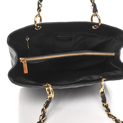 Chanel Caviar Quilted Grand Shopping Tote GST Black 5 of 13