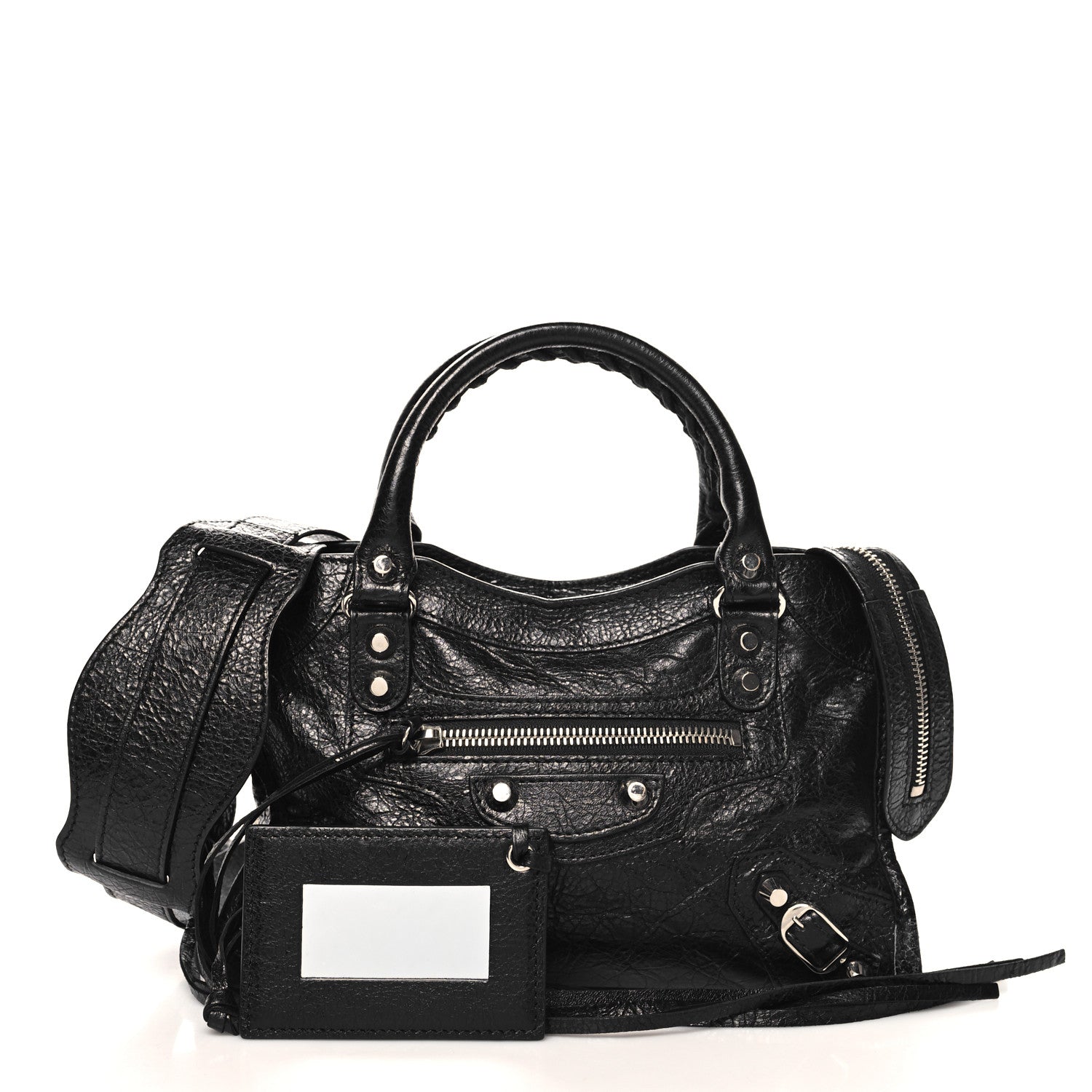 Balenciaga Agneau Classic Silver Hardware Mini City Black 3 of 11