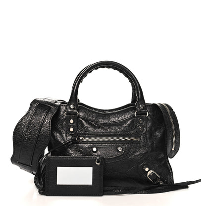 Balenciaga Agneau Classic Silver Hardware Mini City Black 3 of 11