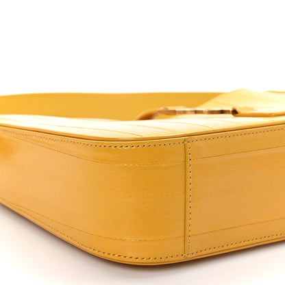 Saint Laurent Eelskin Le 5 A 7 Hobo Mimosa Yellow 9 of 10