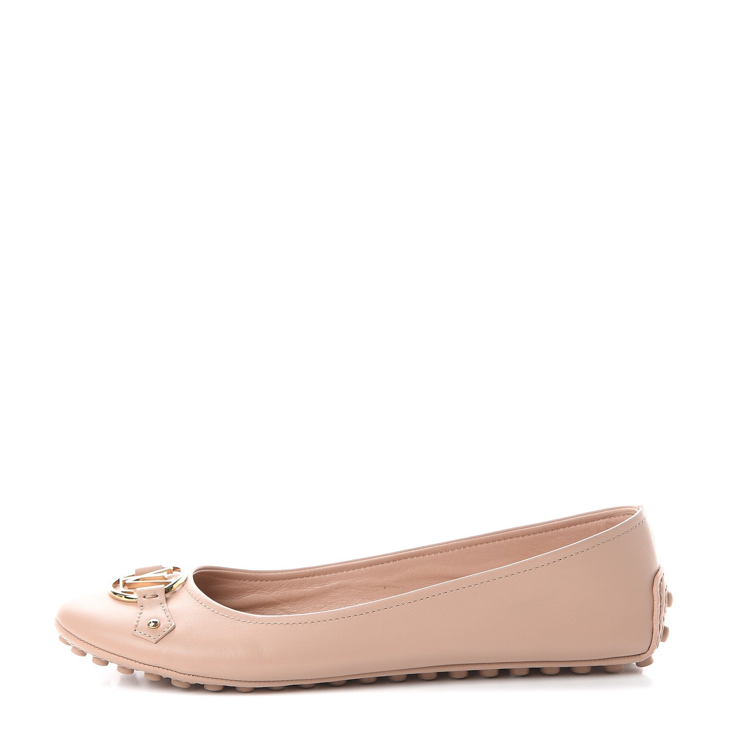 Louis Vuitton Calfskin Oxford Ballerina Flats 39 Nude 1 of 7