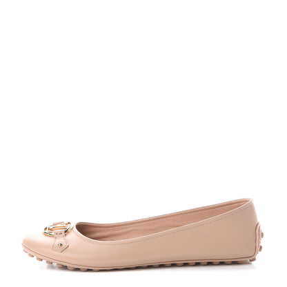 Louis Vuitton Calfskin Oxford Ballerina Flats 39 Nude 1 of 7