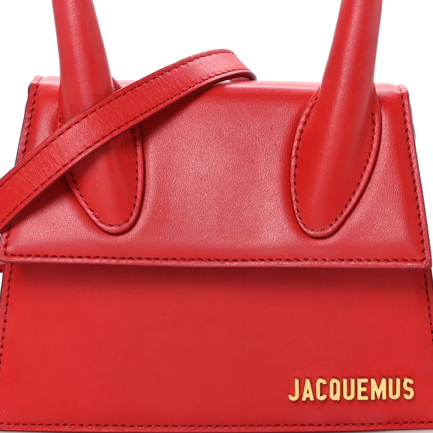 Jacquemus Smooth Calfskin Le Chiquito Moyen Red 7 of 9