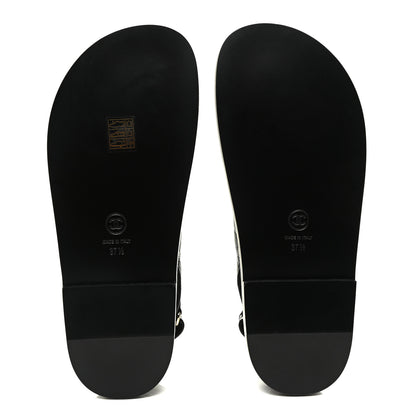 Chanel Grained Calfskin Velcro Dad Sandals 37.5 Black 5 of 8
