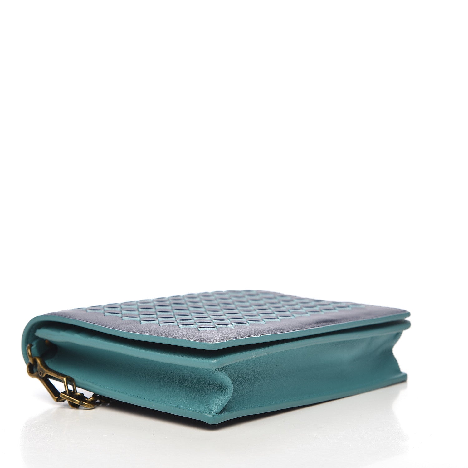 Bottega Veneta Nappa Intrecciato Crossbody Bag Atlantic Aqua 4 of 9