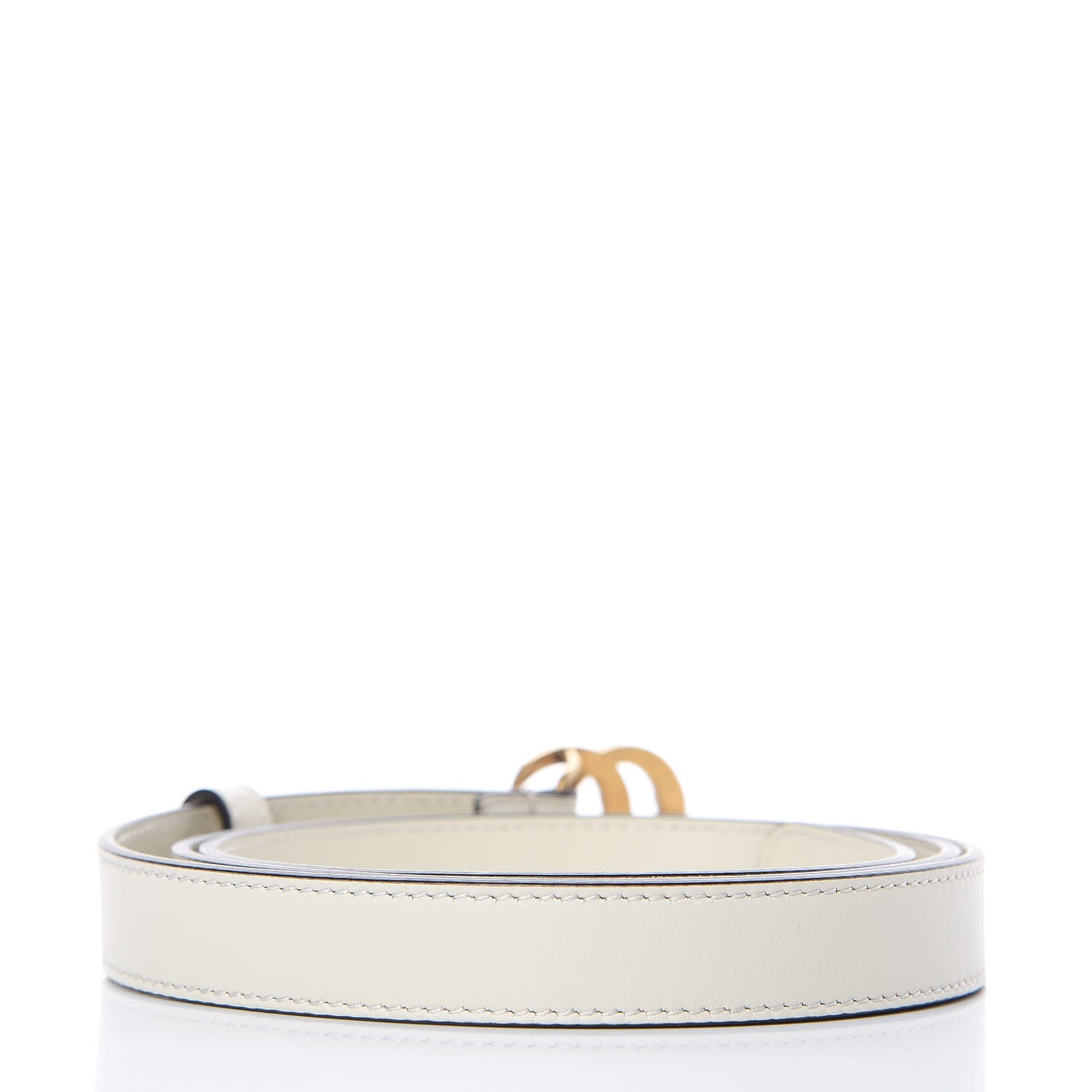 Gucci Calfskin Pearl Double G 20mm Belt 100 40 Ivory 3 of 6