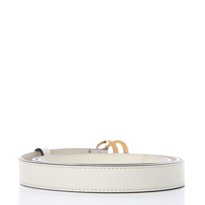 Gucci Calfskin Pearl Double G 20mm Belt 100 40 Ivory 3 of 6