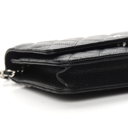 Chanel Caviar Quilted Wallet On Chain WOC Black 9 of 10