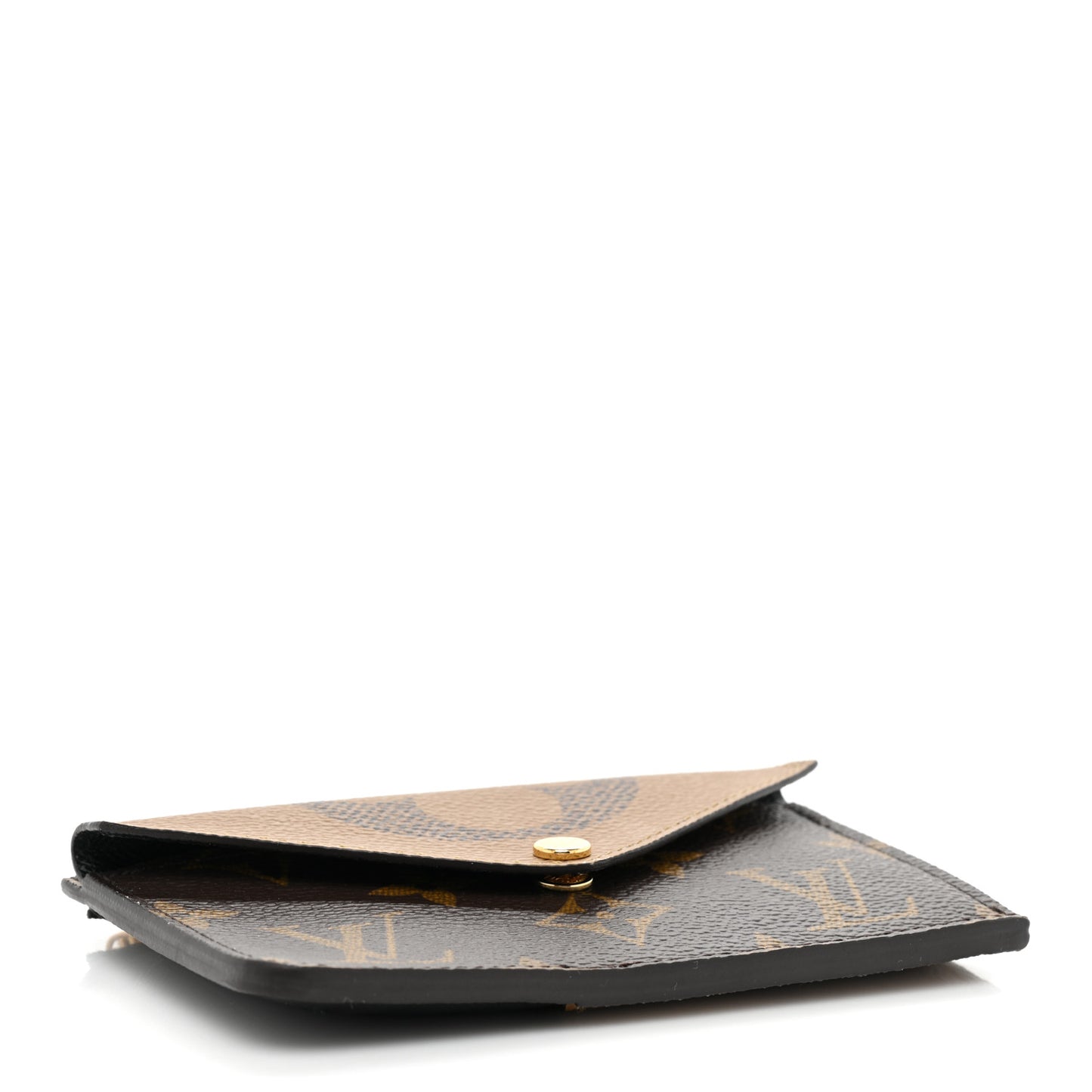 Reverse Monogram Recto Verso Card Holder Brown