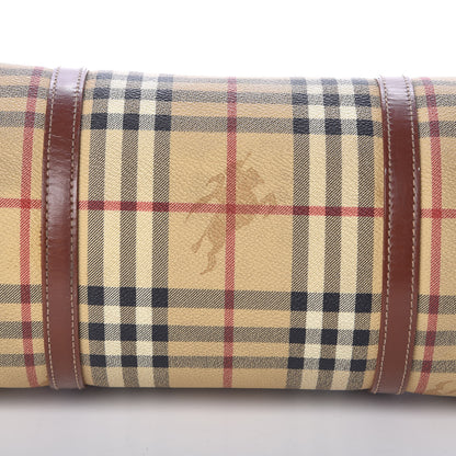 Burberry Haymarket Check Barrel Bag Brown 15 of 15