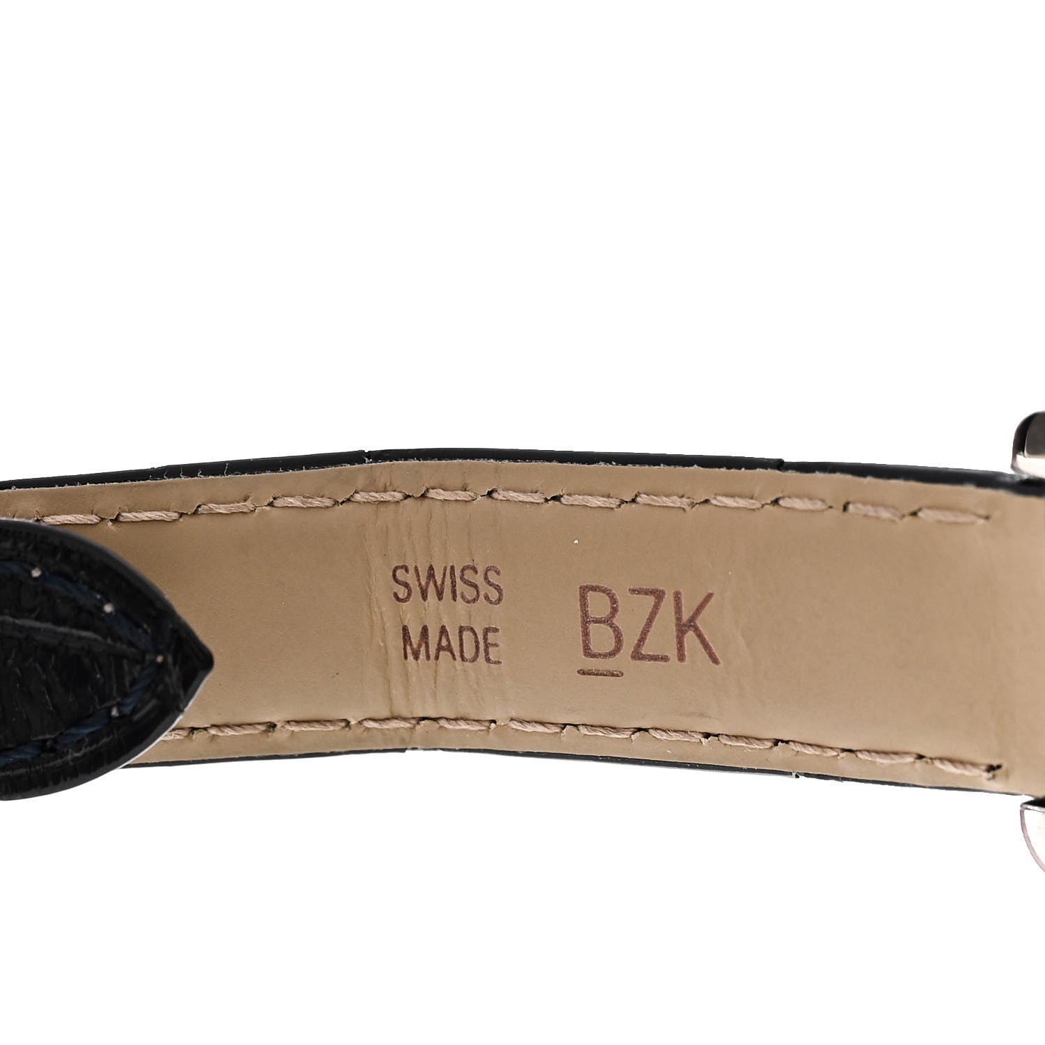 Cartier Stainless Steel Alligator 19mm Tank Americaine Quartz Watch Blue 5 of 6