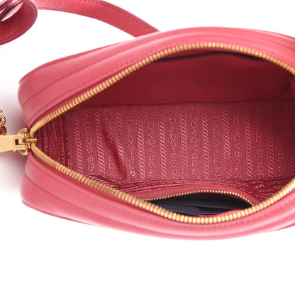 Prada Soft Calfskin Diagramme Crossbody Bag Peonia 5 of 11