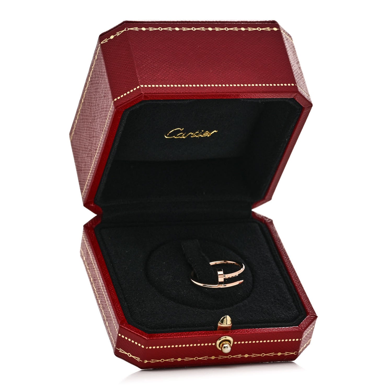 Cartier 18K Pink Gold Small Juste Un Clou Ring 51 5.75 6 of 6