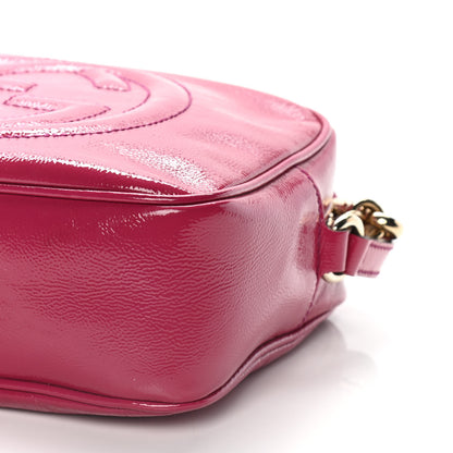 Gucci Soft Patent Small Soho Disco Bag Bright Bougainvillea 11 of 11
