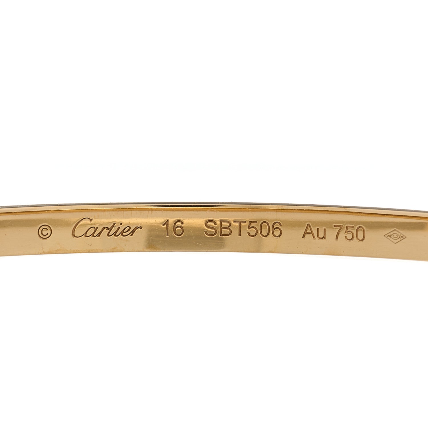 Cartier 18K Yellow Gold Small LOVE Bracelet 16 3 of 4