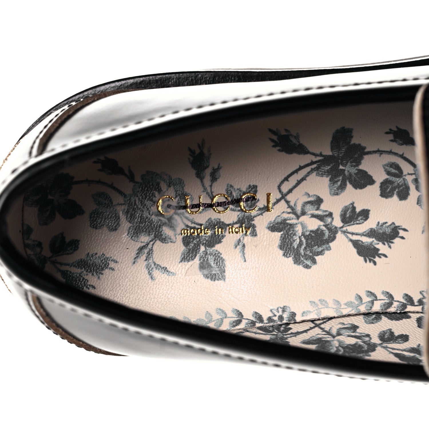 Gucci Cordovan Lux Womens Harald Horsebit 25mm Platform Loafers 37.5 Black 8 of 10