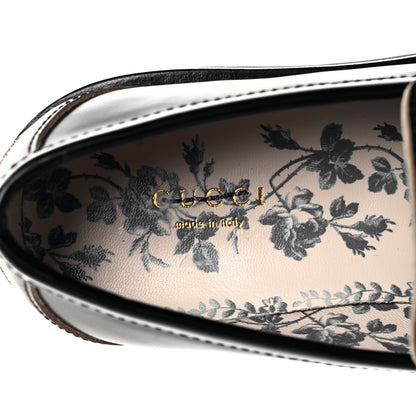 Gucci Cordovan Lux Womens Harald Horsebit 25mm Platform Loafers 37.5 Black 8 of 10
