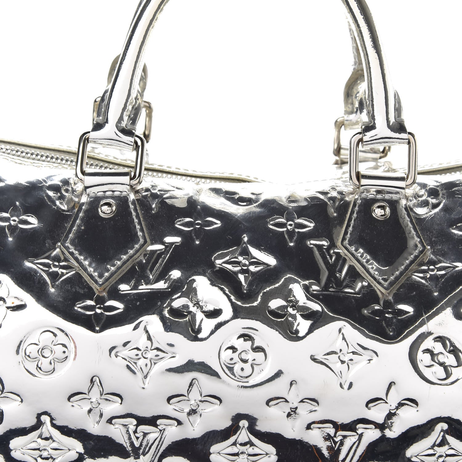 Louis Vuitton Monogram Miroir Speedy 35 Silver 10 of 10