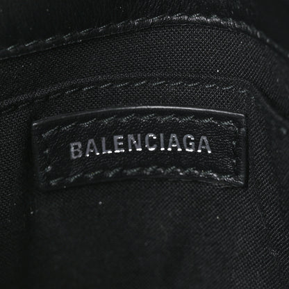 Balenciaga Calfskin Soft B Round Crossbody Bag XS Black 5 of 7